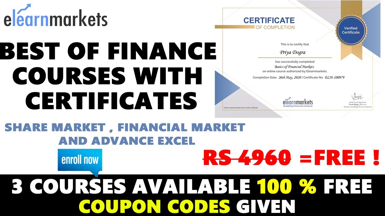 Best finance courses 2021 | stock market | advance excel | basics of  finance | free certificate - youtube