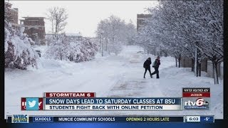 BSU students petition 'snow day' classes