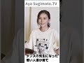 【杉本彩】TV出演への抵抗と心境の変化(メイン動画の切り抜き