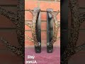 Forged Antler Door Handles — Handcrafted Rustic Iron Art  IronUA