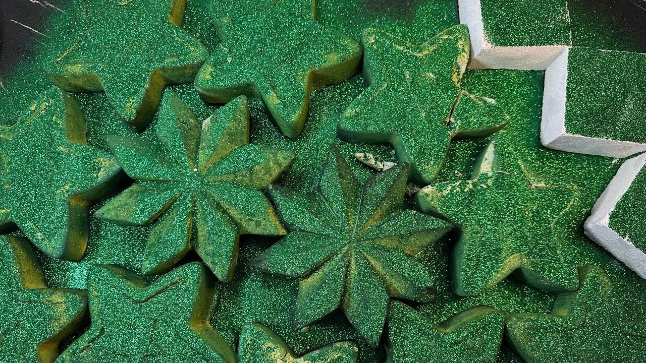Green Glitter Crush | Satisfying
