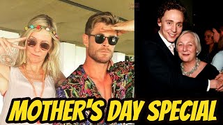 CHRIS HEMSWORTH \& TOM HIDDLESTON TALKING ABOUT THEIR MOM | THOR LOVE AND THUNDER | MOTHER'S DAY 2021