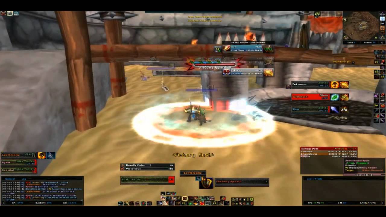 MoP Kitty Cleave 3v3 Arms Warrior PoV.