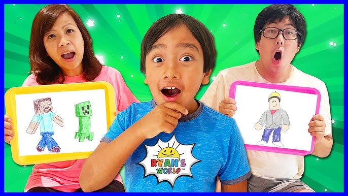 UNO Ryan's World Card Game for Kids with Colorful Images from