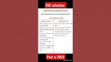 ssc selection post phase xi recruitment 2023 #ssc #shorts #sscadda247