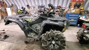 2012 Can am Outlander 1000 xt xmr rear diff swap
