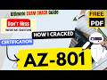🔥How I CRACKED AZ-801 in 6 Hours | Configuring Windows Server Hybrid Advanced Services | Free PDF🔥