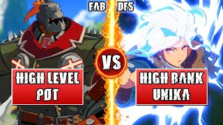 GGST High Level Gameplay | HIGH LEVEL POTEMKIN (FAB) vs HIGH RANK POTEMKIN (DFS)