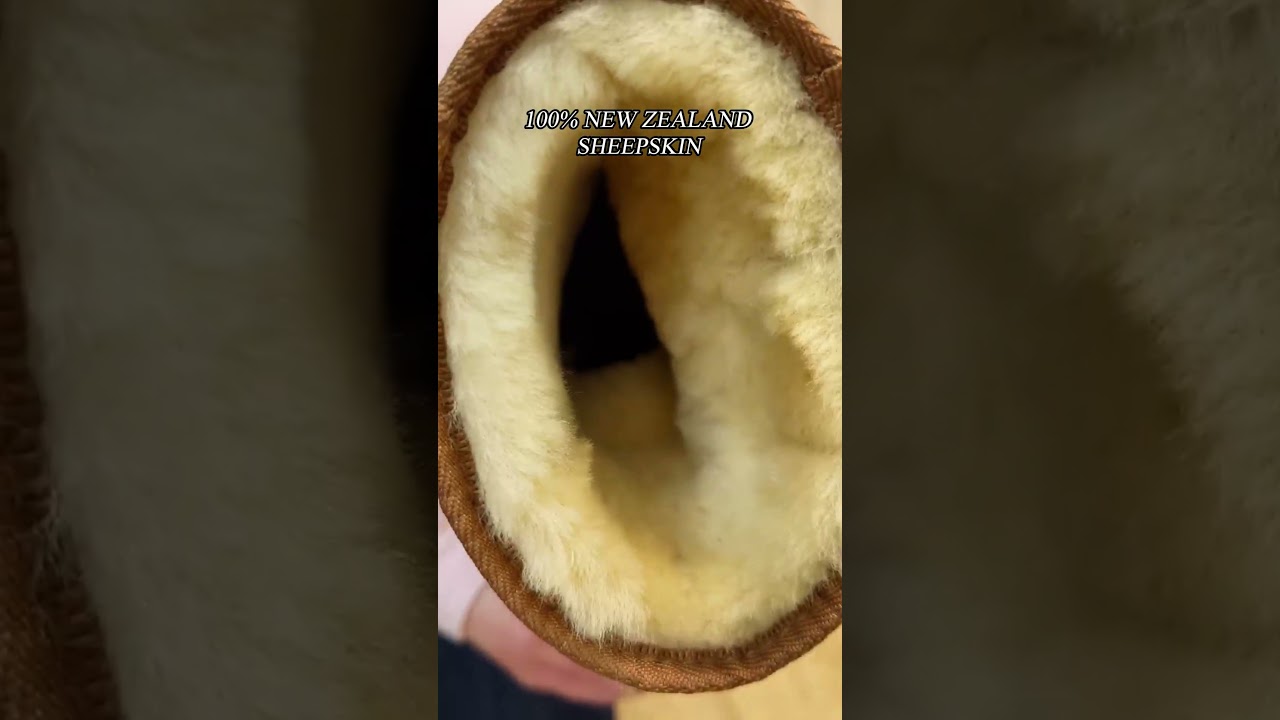 Canterbury NZ産メノリ 一枚皮ムートン 38 Canterbury Sheepskin | Mid-Calf Boots- Classic Chestnut NZ