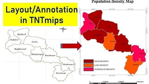 Layout in TNTmips || Map Layout in TNTmips || Annotation of the Map