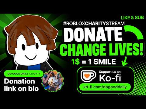 Playing Roblox Until We Raise Money for Charity LIVE