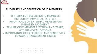 Introduction to POSH and the role of IC (Internal Committee)