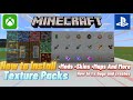 How to Download Texture Packs for Minecraft Xbox One *Works on Servers* Bedrock Edition (Updated)