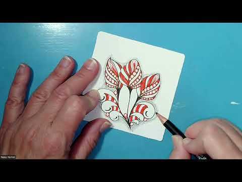 2024 Inktober Tangles Day 2 Mary Shel