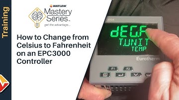 How to Change Degree Unit from Celsius to Fahrenheit on a Eurotherm EPC3000 Series Controller