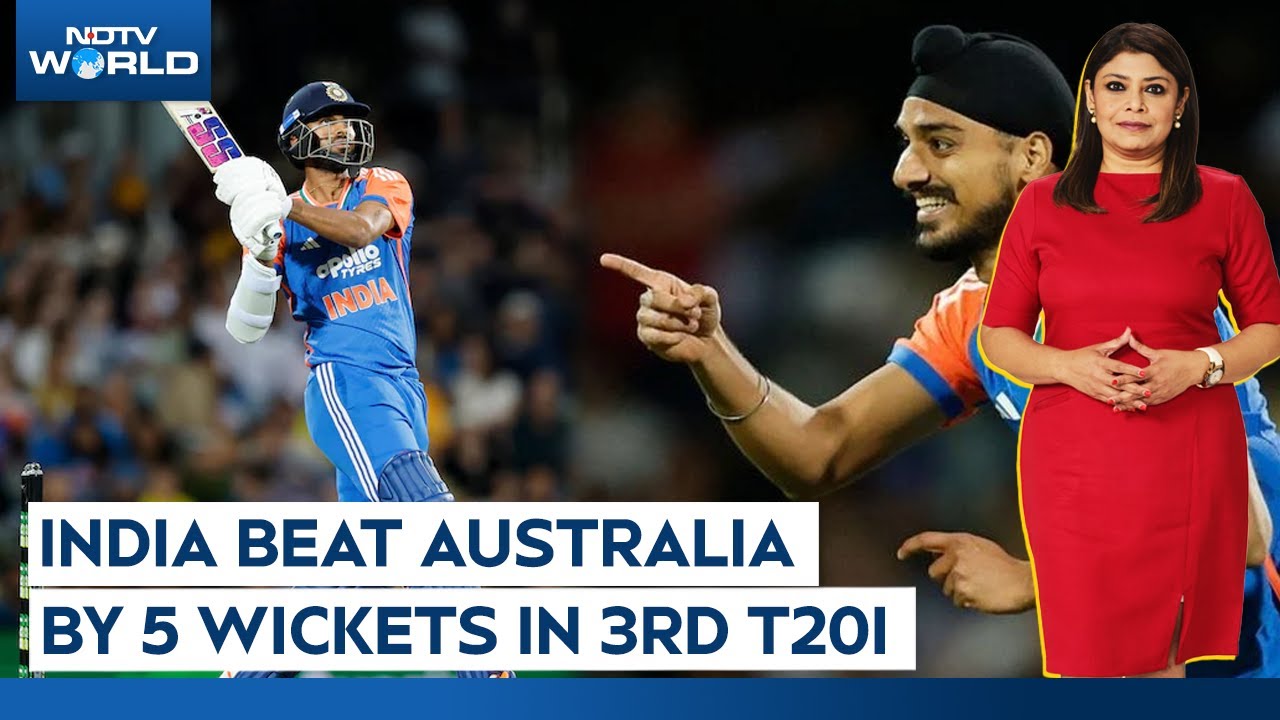 IND vs AUS 3rd T20I: Washington Sundar, Arshdeep Star As India Seal Record Win, Level Series 1-1