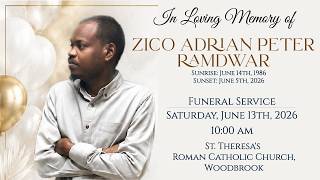 The Funeral Service of Zico Adrian Peter Ramdwar