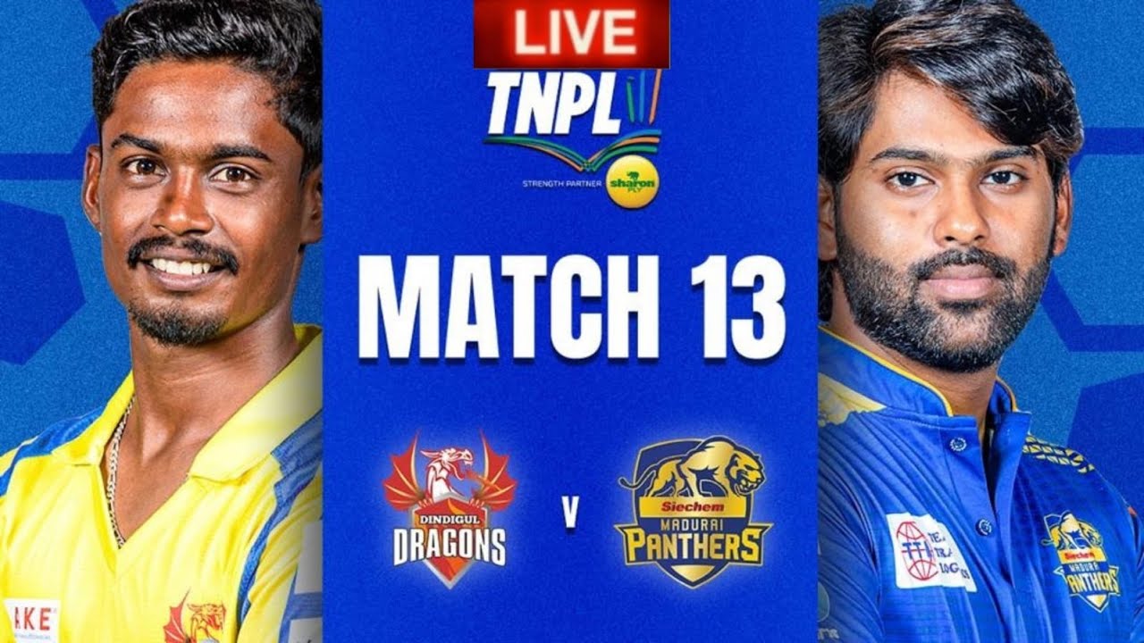 Tamil Nadu T20 League 2022 DD vs SMP live score Match13 Dindigul Dragons vs Siechem Madurai Panthers
