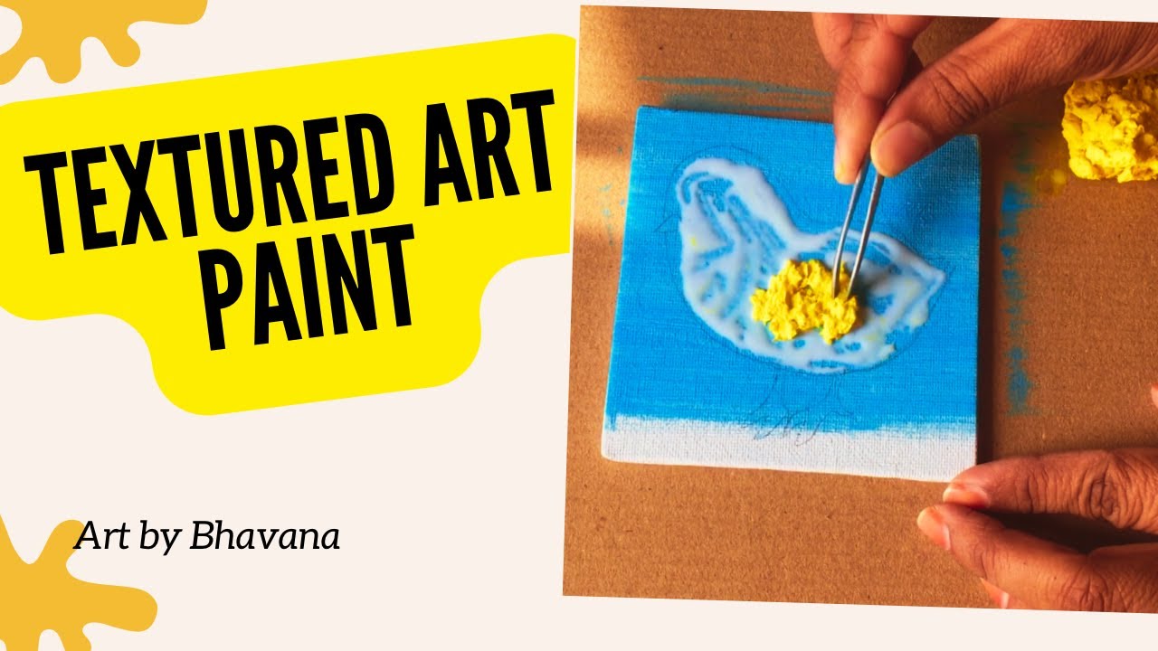 Easy Textured Art Painting With Tissue Paper || Easy Tissue Paper Art ...