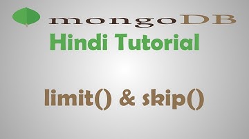MongoDB Tutorial - 14 - Limit & Skip Function In MongoDB - Hindi