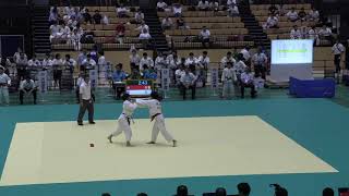2018IH  柔道女子個人3回戦 57k級 渕田 津幡（石川県）対 込山 相洋（神奈川県）
