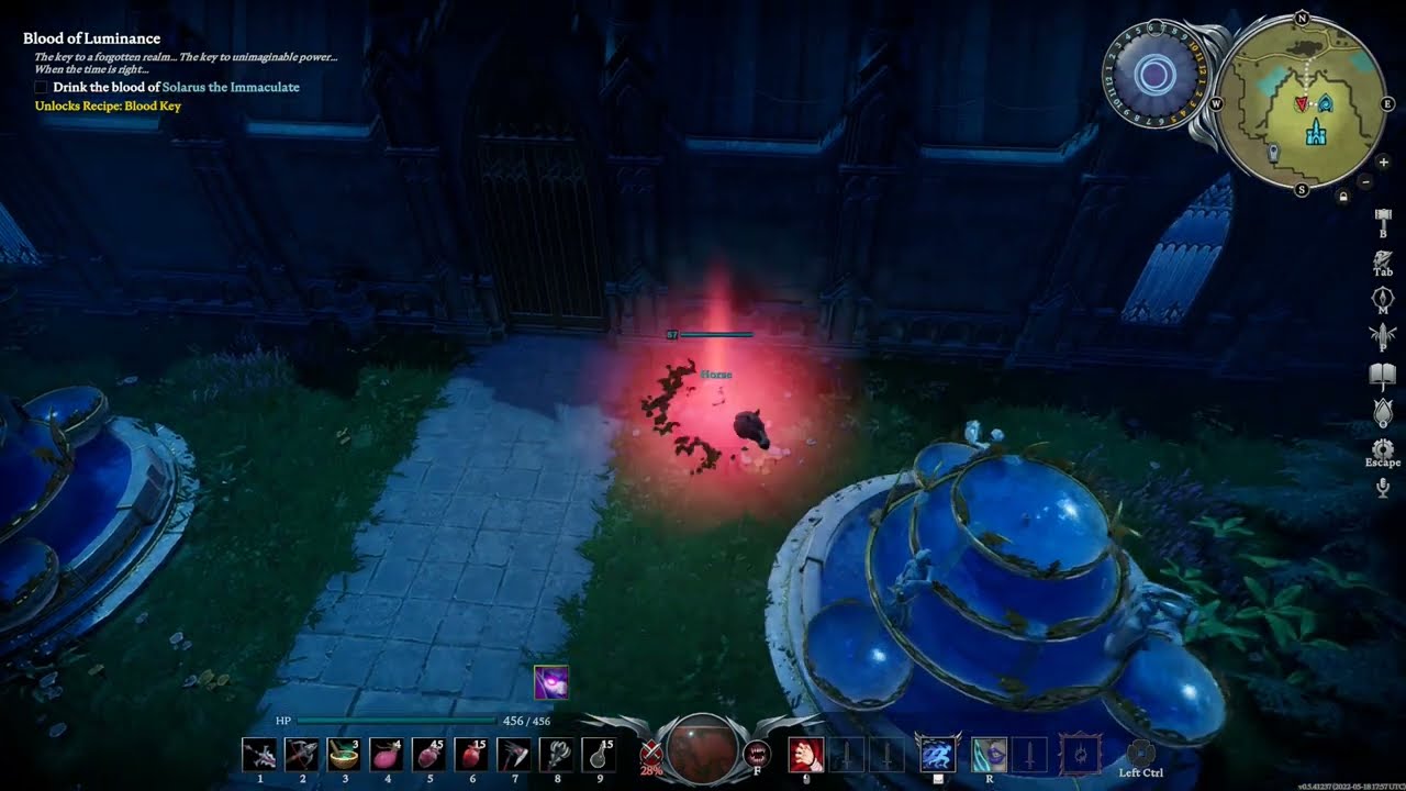 V rising - Maximum size castle with dungeon and decorations