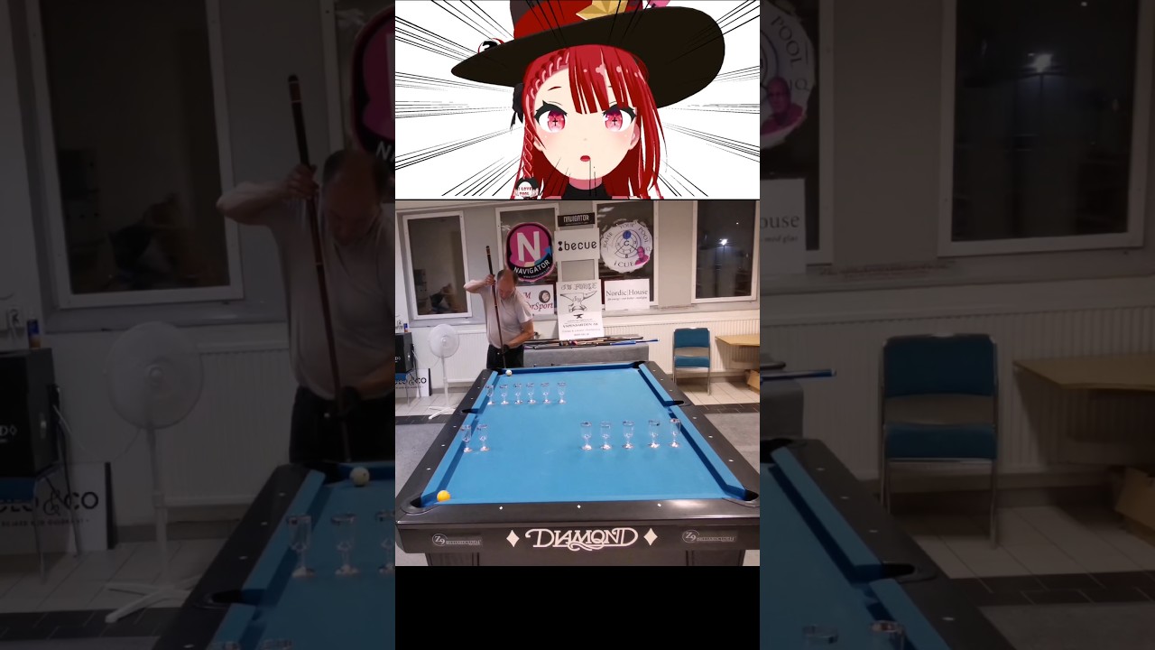 VRのビリヤードプロが本気でトリックショットをやったら何テイクかかる?【14時Live】 #vrchat #billiards