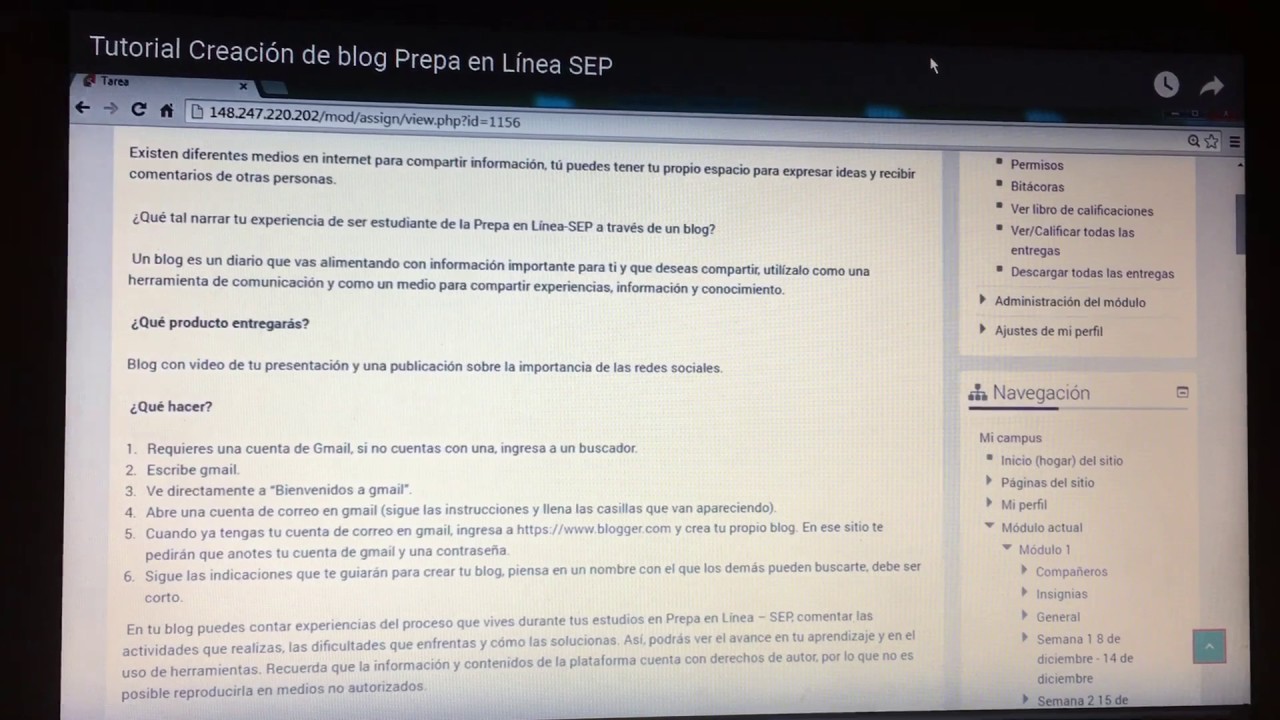 Presentación Blog Prepa en Línea SEP - YouTube
