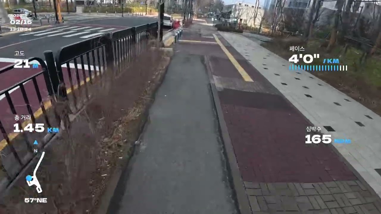 DJI osmo nano 10km running test (1080/30/Rocksteady) 