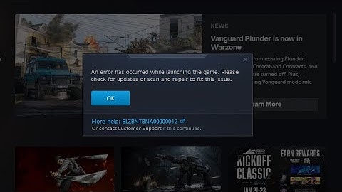 COD Warzone - How to Fix "An error has occurred whilst launching the game"