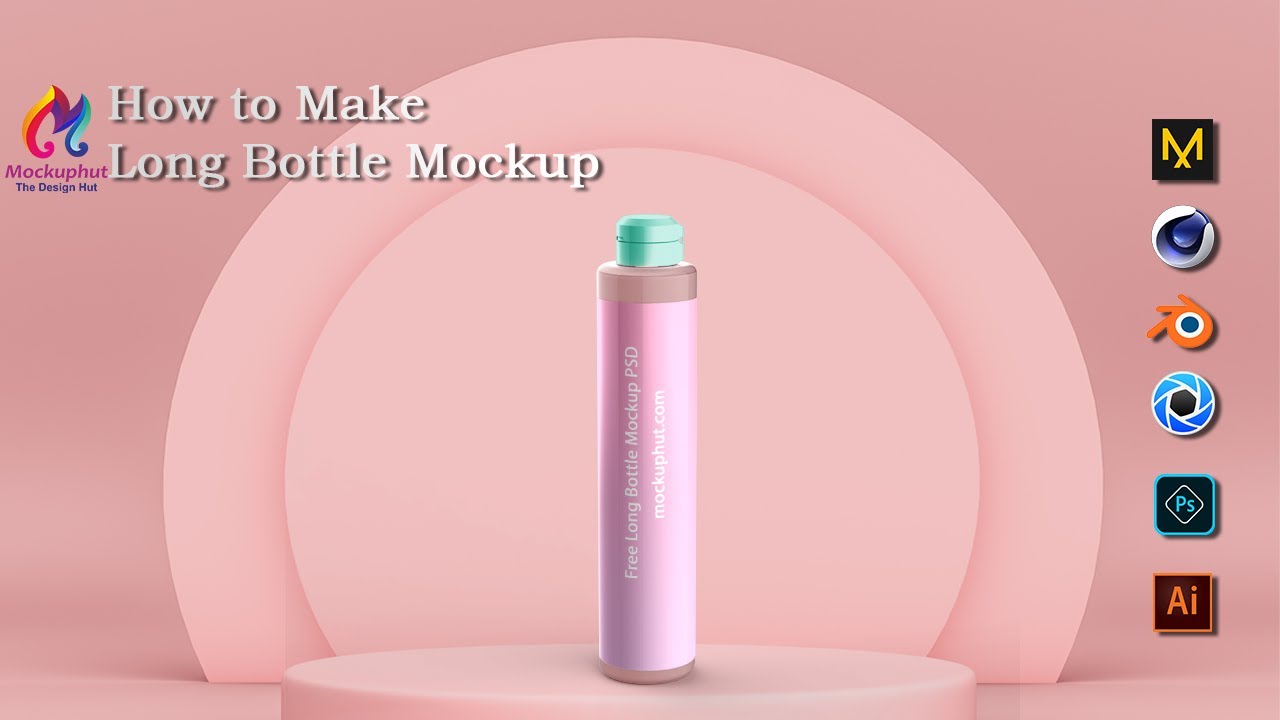 How to make a Long Bottle Mockup  Mockup | Photoshop Mockup Tutorial