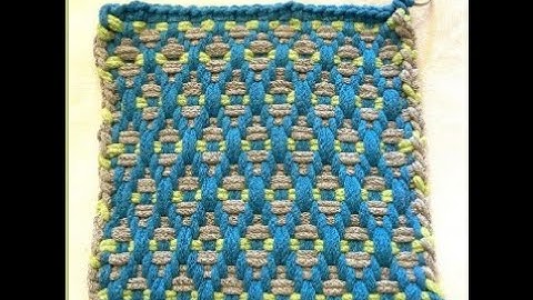 Potholder Diamond Trellis Lattice Split Loop Twill Variation Weaving Pro Loom