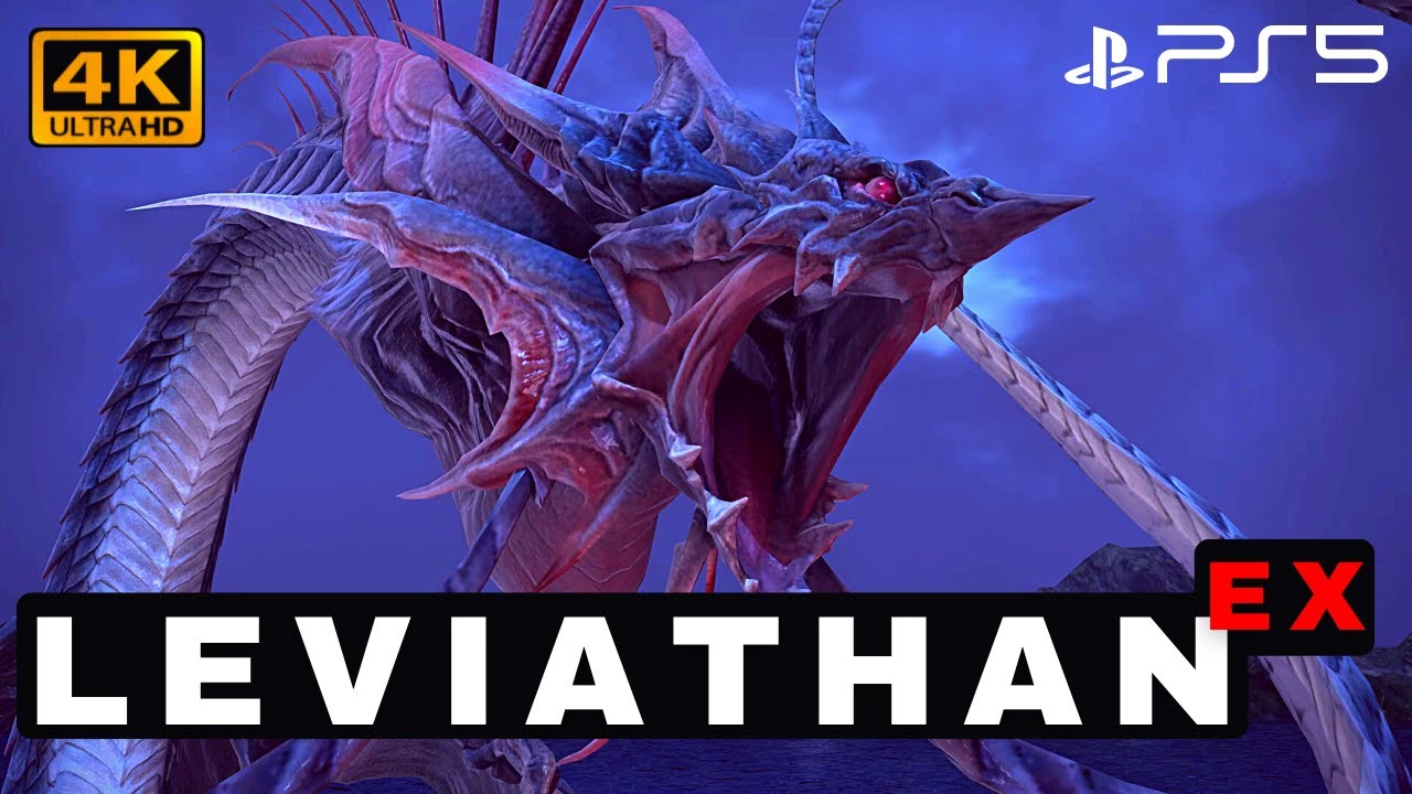 Final Fantasy XIV - 8 Player Raid Boss: LEVIATHAN (Extreme Mode) - Bard Gameplay