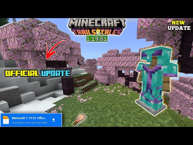 Download Minecraft Bedrock 1.19.80 apk free: Trails & Tales