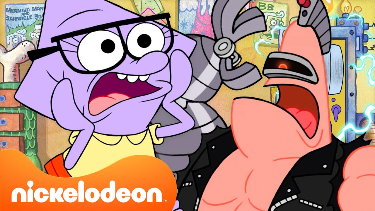 Patrick Super Star | 60 minutes de voyages temporels dans Patrick Super Star ! ⏰ | Nickelodeon