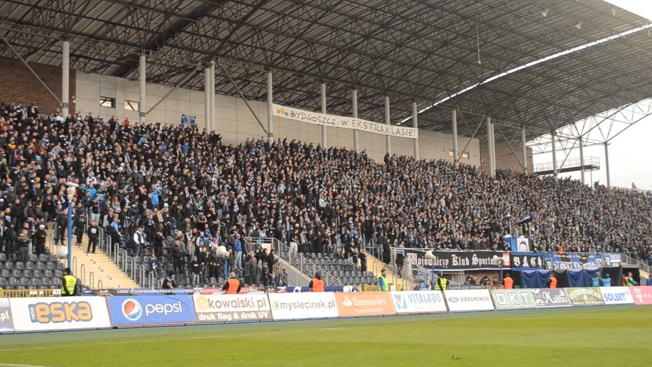 Zawisza Bydgoszcz 3:1 Wisła Kraków DOPING kibiców Zawiszy!