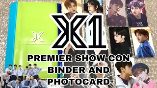 X1 엑스원 Premier Show Con Binder & Photocard UNBOXING