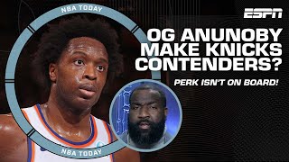 Thumbnail for Are the Knicks contenders after acquiring OG Anunoby? Perk isn't on board yet! 👀 | NBA Today
