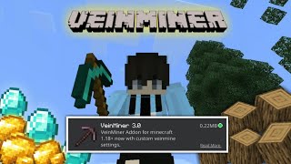 ADDON KEREN UNTUK SURVIVAL | VeinMiner ADDON | MCPE 1.19 