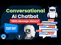 Ai chatbot with conversational messages history using openai chatgpt