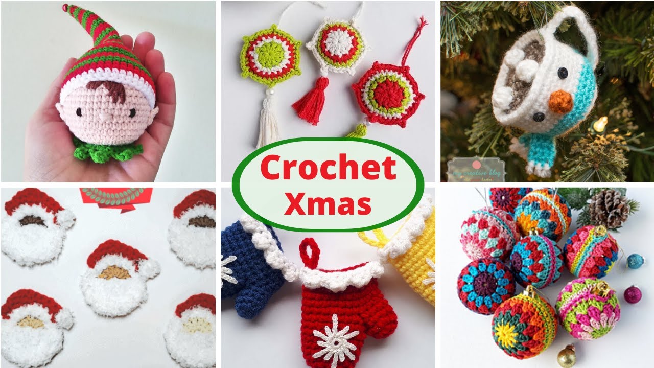 10 Festive Crochet Christmas Ornaments YouTube