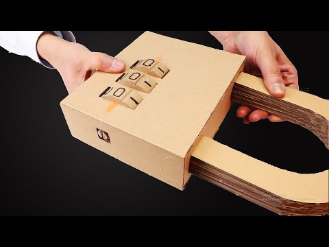 How to Make a Nice Little Combination Number Lock. From Cardboard