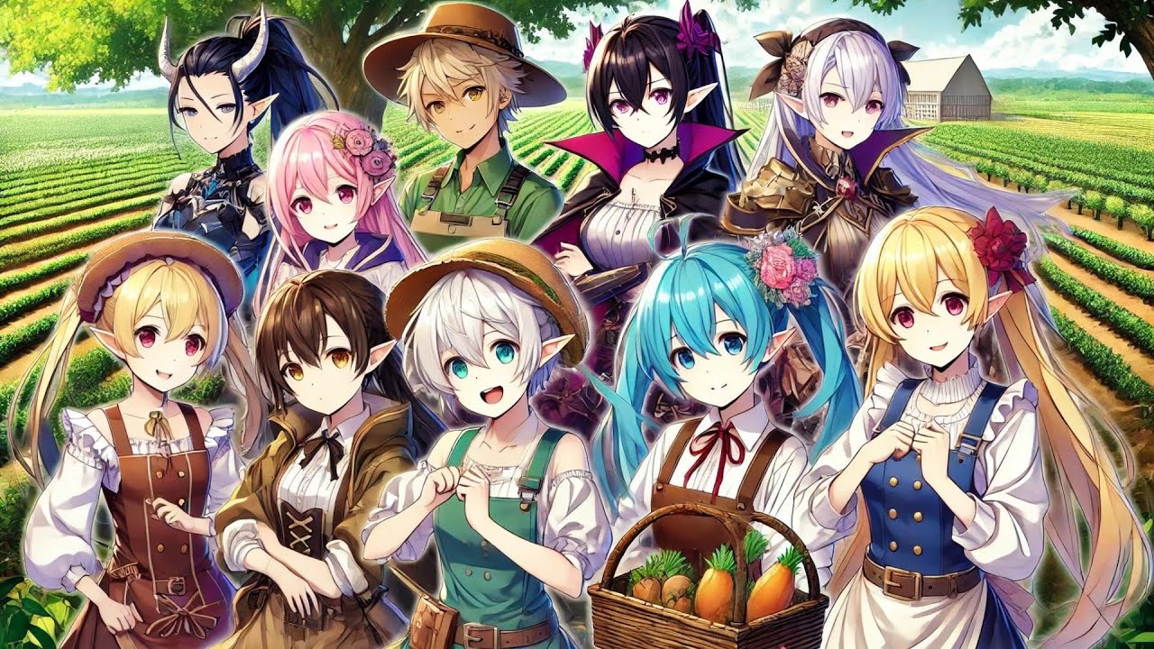 Perdedor isekai com habilidades OP de fazendeiro ganha harém de garotas que o amam.