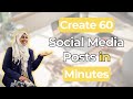 Create 60 Social Media Posts in Minutes with Canva and ChatGPT