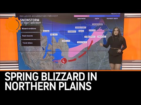 Spring Blizzard to Bury Northern Plains With More Than a Foot of Snow