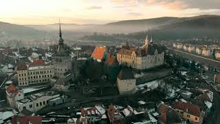 Discover Sighisoara Romania Drone View