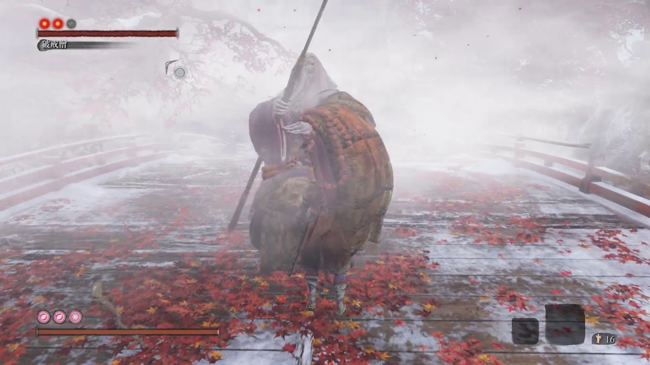 Qttsix｜不用出手也能打贏破戒僧...又來？｜Sekiro : Corrupted Monk Killed by Parrying again lol