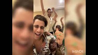 Umar Riaz With Rashmi Desai, Rajiv Adatia And Neha Bhasin Instagram Reel Video Pushpa Dance