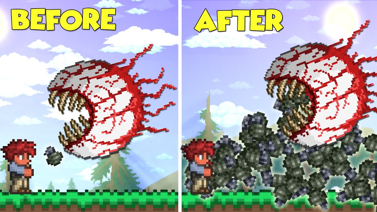 Terraria, But My Grenades Grow STRONGER...