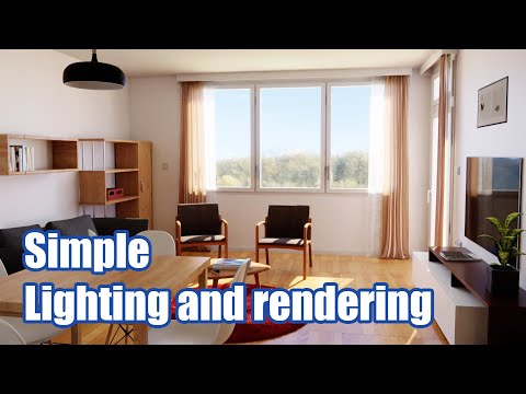 Blender interior tutorial | Realistic lighting